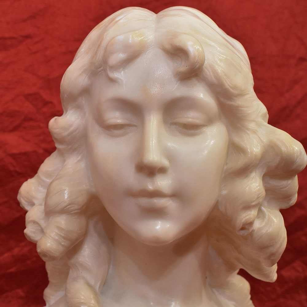 STMA88 1 antique sculpture marble statues bust woman figurines19th.jpg